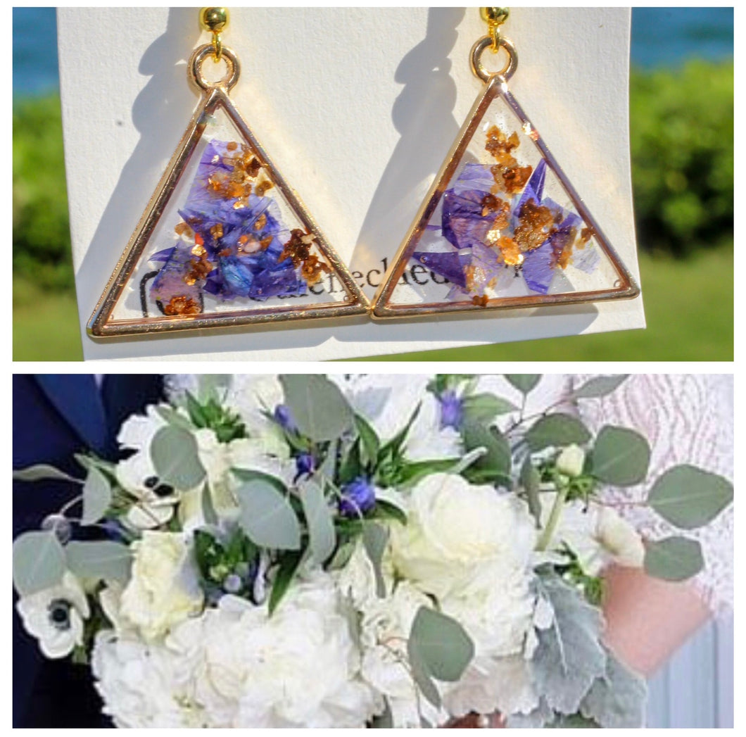 Wedding Bouquet Preservation Earrings
